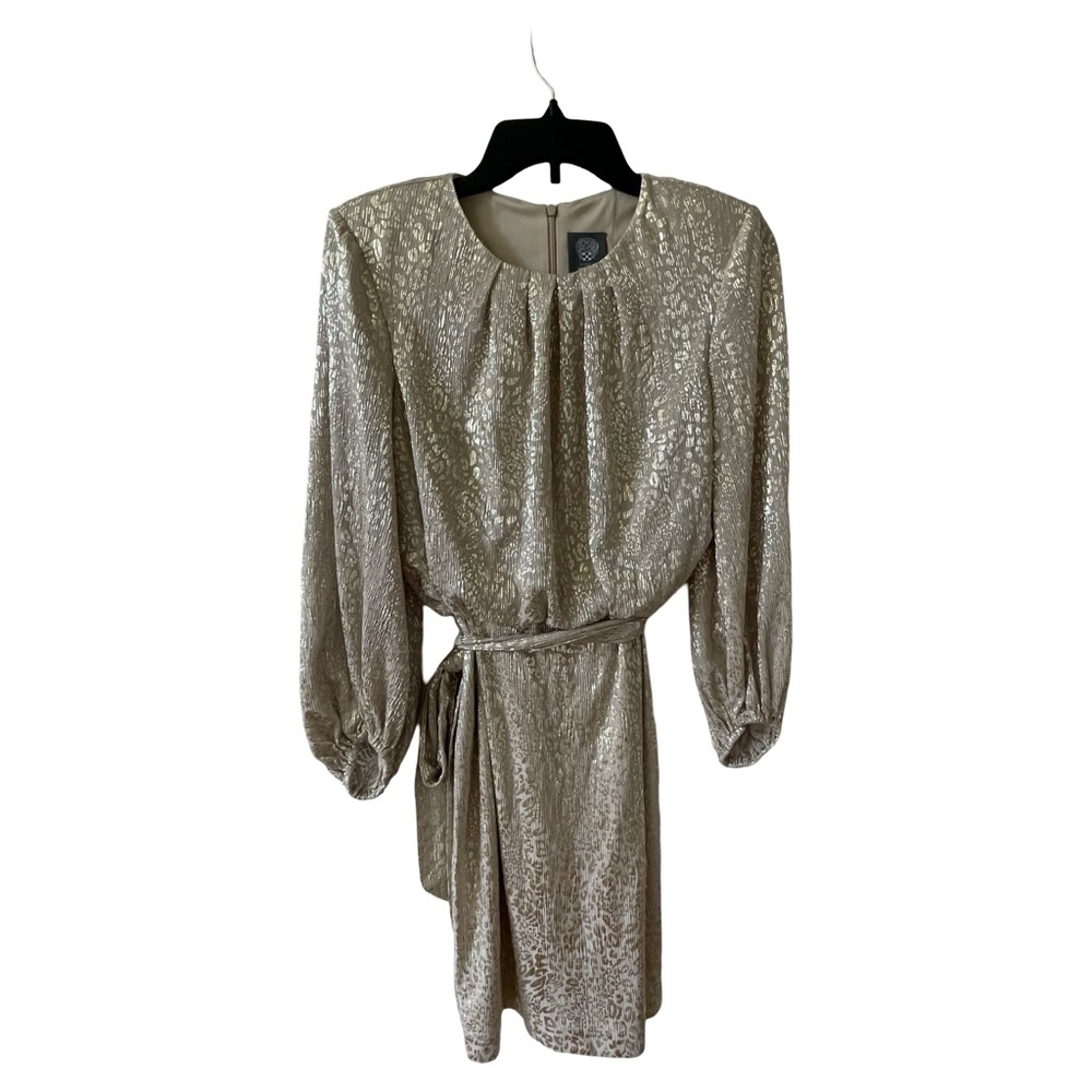 Metallic Animal Print Dress